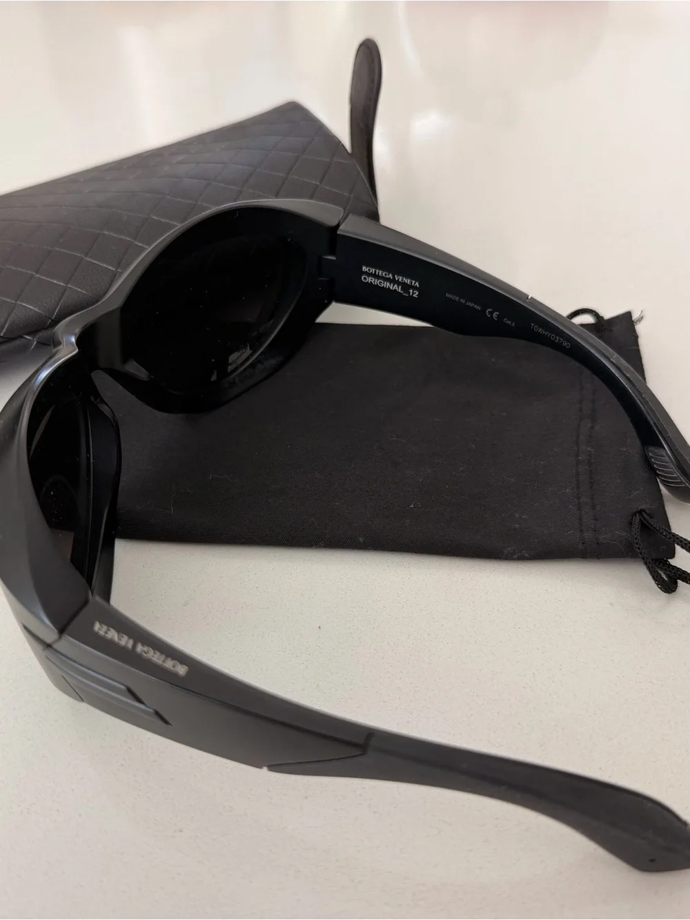 Bottega Veneta Black Women's Oversized Sunglasses